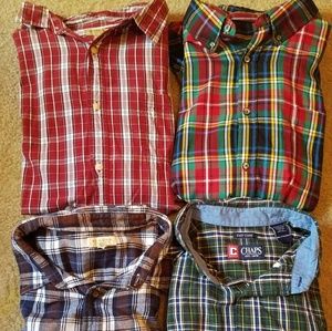 4 Men's 2X Long Sleeve Polos