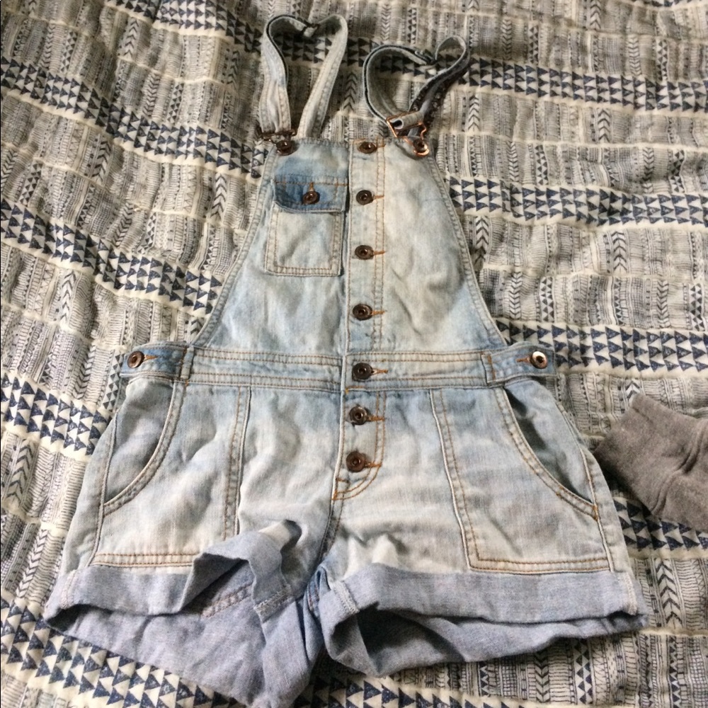 Denim overalls