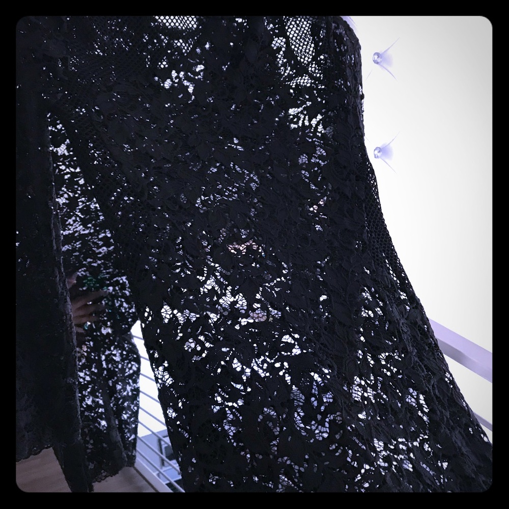 Black lace dress