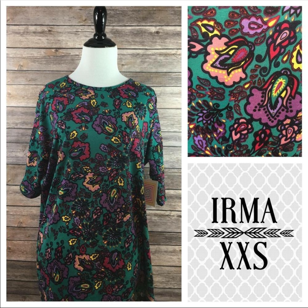 🚫SOLD🚫LuLaRoe Irma Tunic - Floral, Paisley
