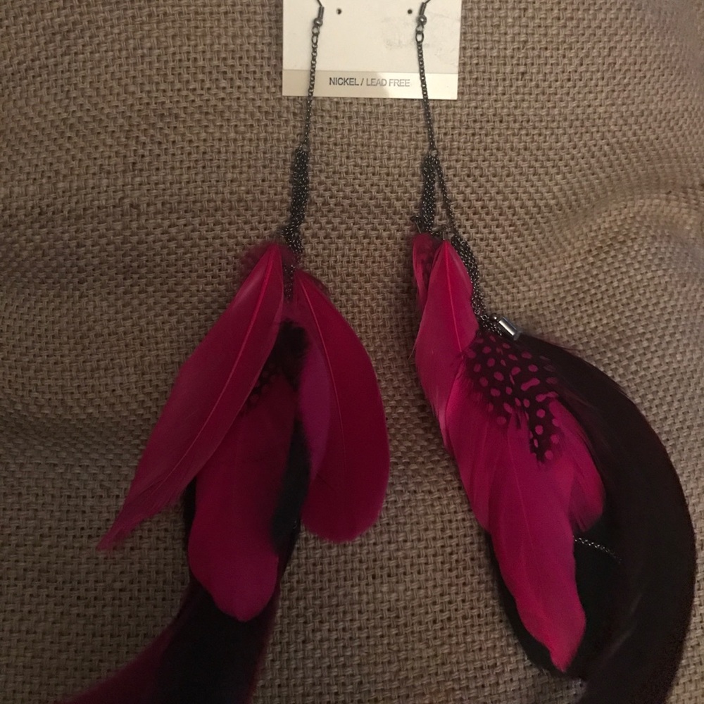 Feather earrings