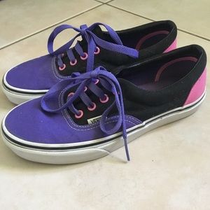 Pink, Purple, & Black Vans