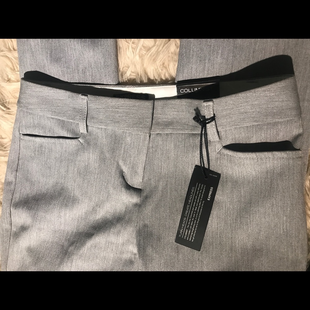 Gray Fitted Slacks - image 4
