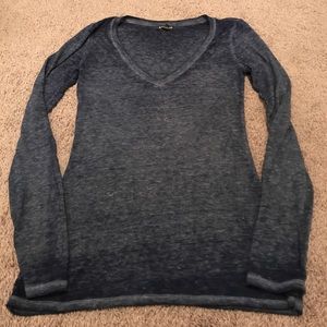 EXPRESS Burn out Navy Blue shirt