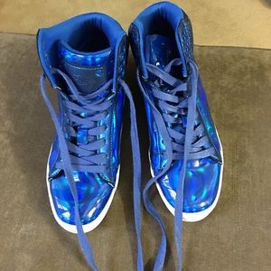 Electric blue high tops