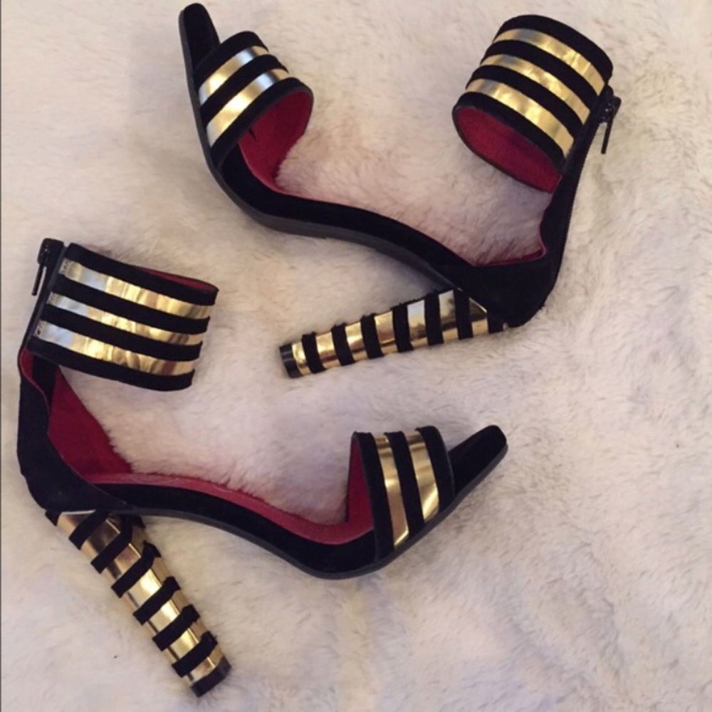 Jeffrey Campbell Suede/Metallic Heels for Succubus