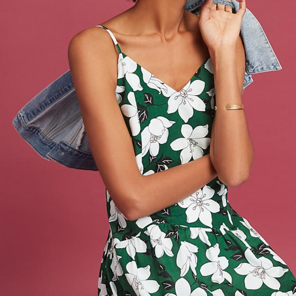 🔮New Anthropologie Lawn Party Midi Dress