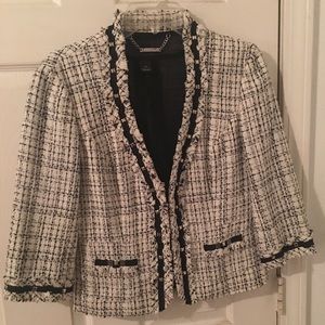 White House Black Market tweed blazer. Size 6