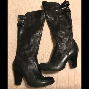 Black Born knee high boots. Size 8.5.
