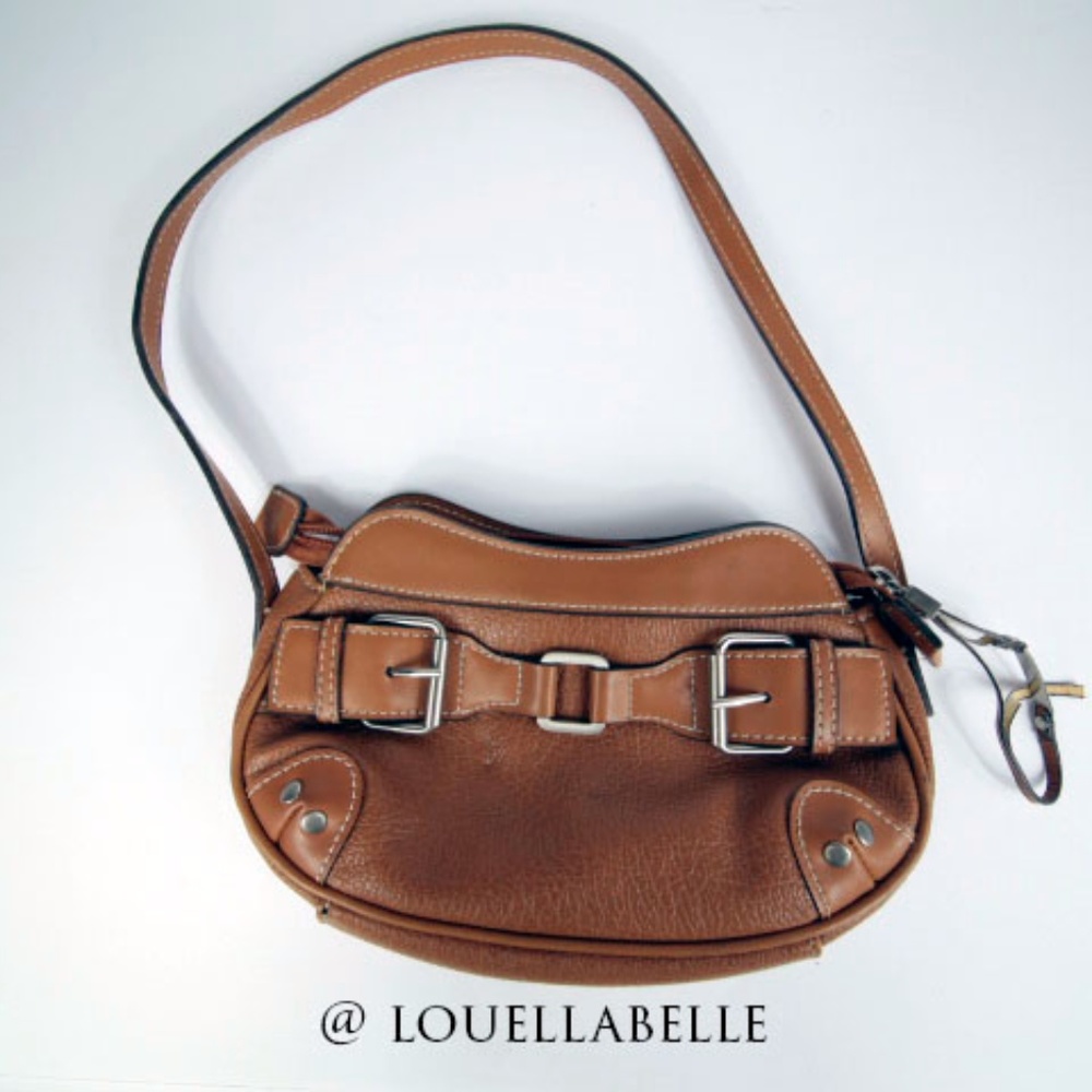 Mondani Camel Buckle Hand Bag