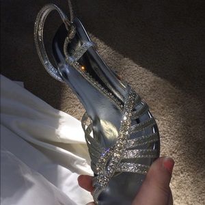 Strappy Rhinestone Heels