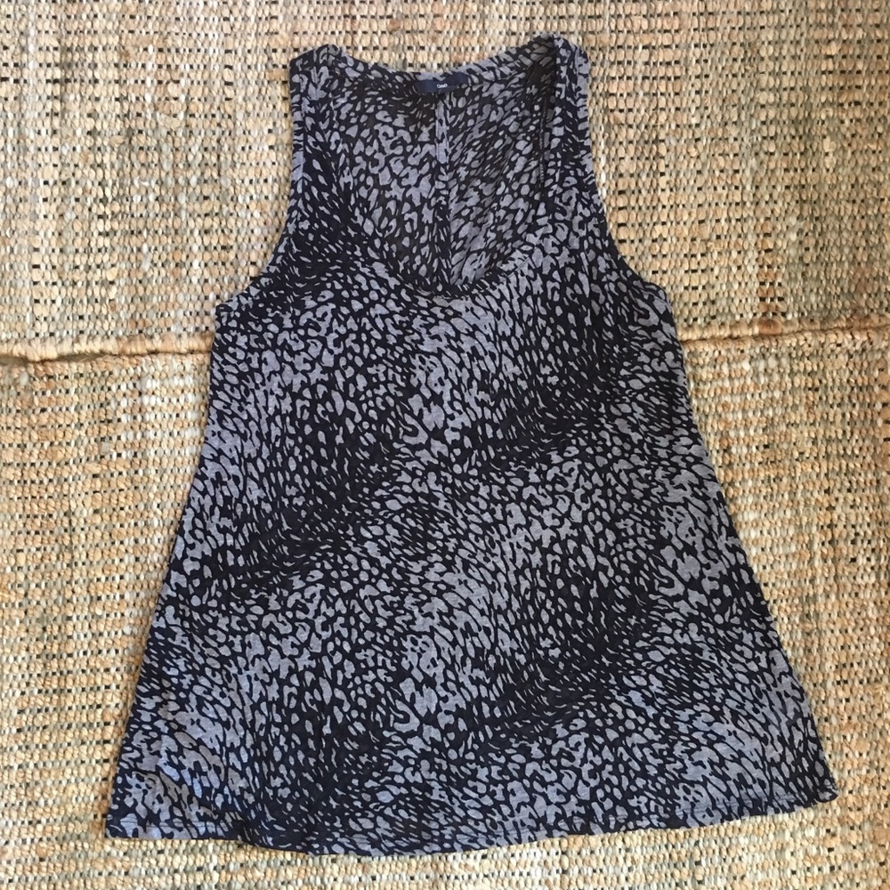 EUC Animal Printed Burnout Tank