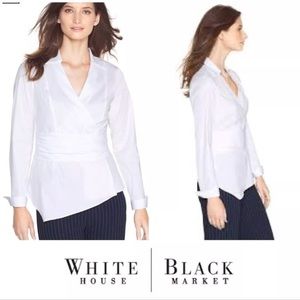 Whitehouse Black Market white blouse size 10