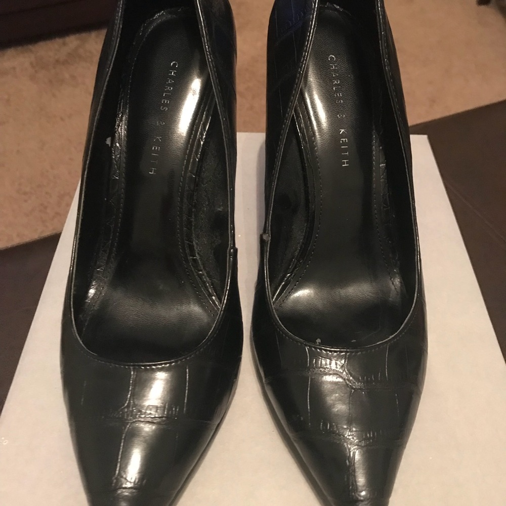 Charles & Keith Black Heels