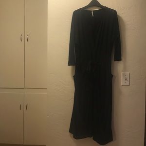 FREE PEOPLE black knit dress