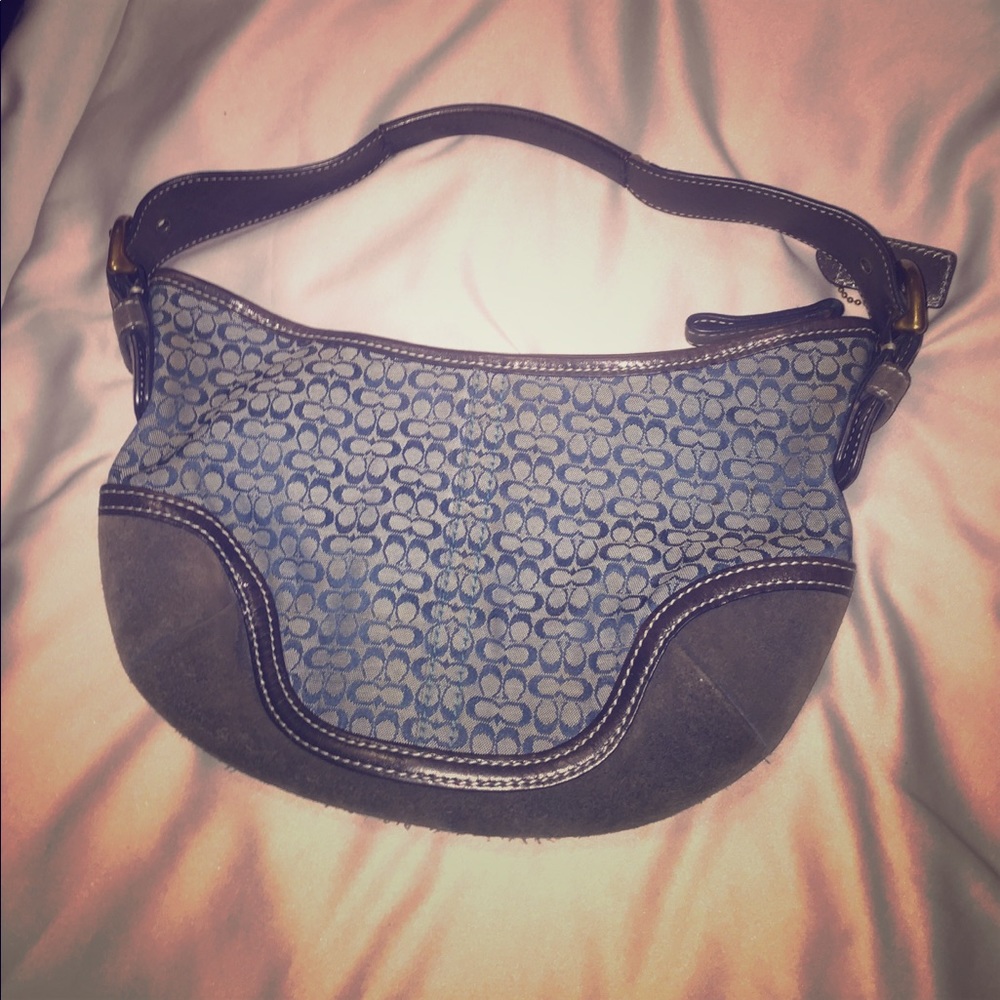 Coach clutch in blue