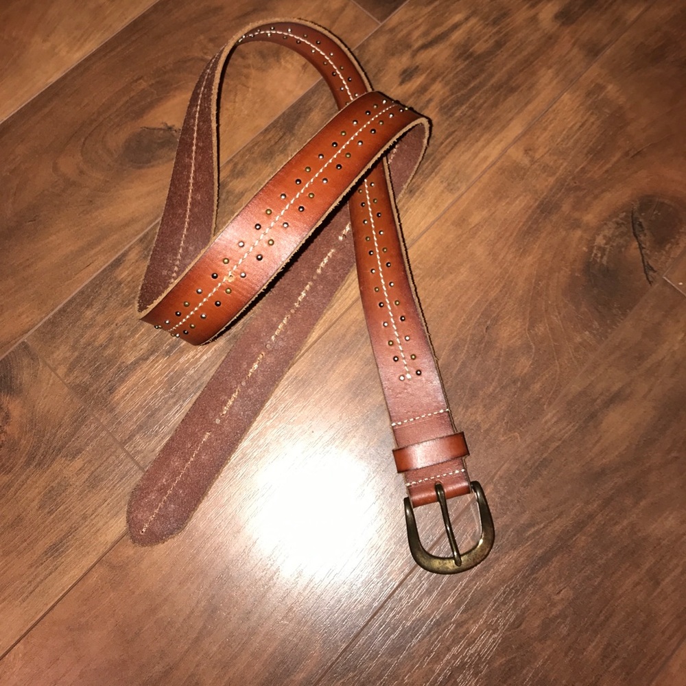 American Eagle leather studded belt