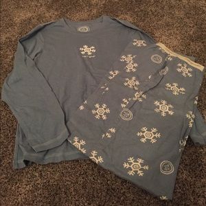 Snowflake Life is Good pajama set