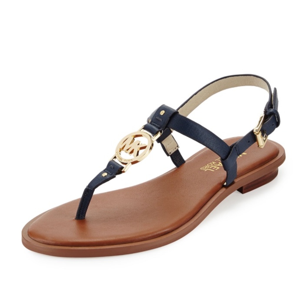 Women Micheal Kors Logo Thong Sandal