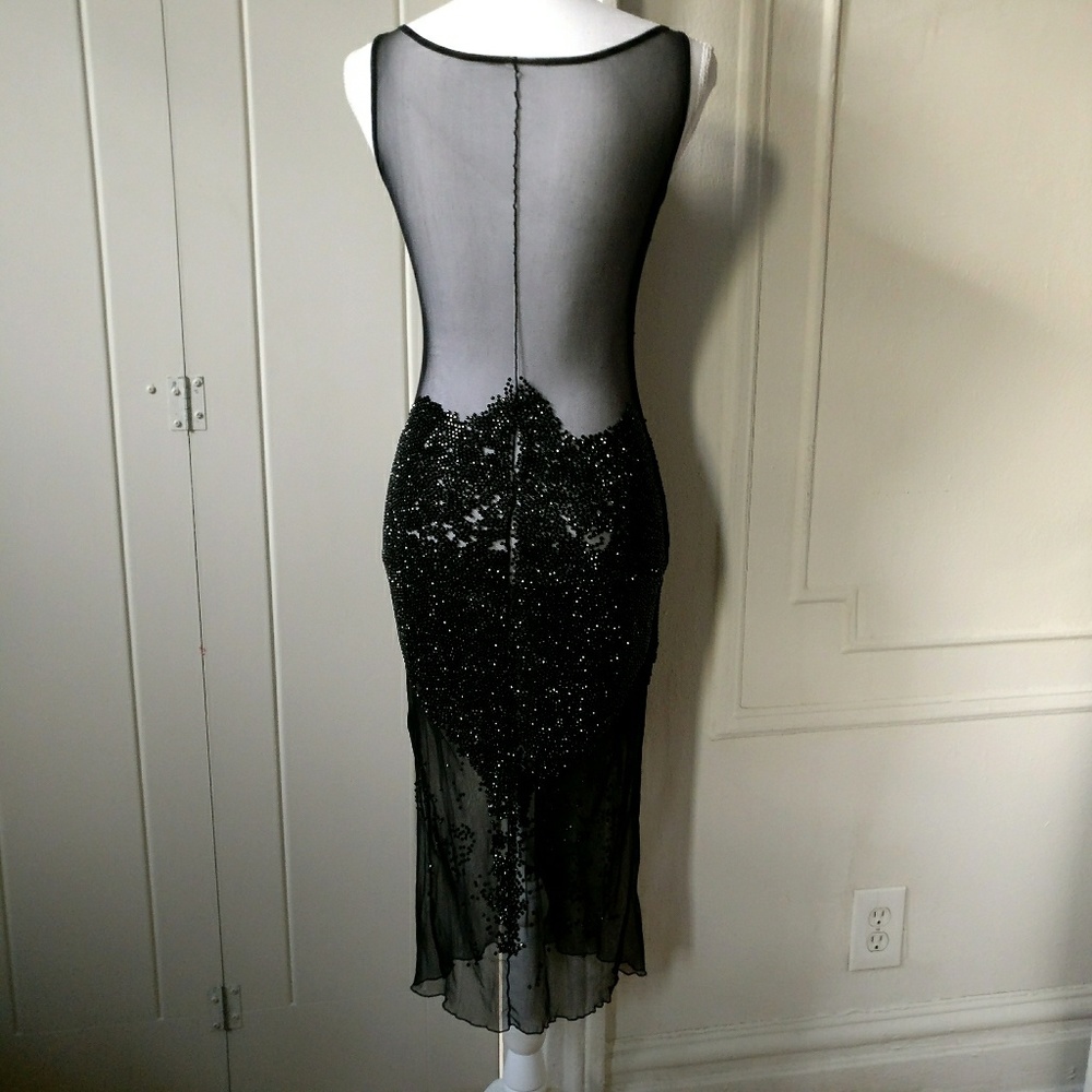❤️Stunning Black Shear Dress❤️ - Picture 4 of 11
