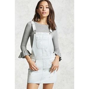 Denim overall dress