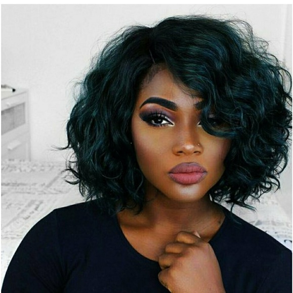 Curly Wave Virgin Human Hair Lace Front Wig!! main image 6