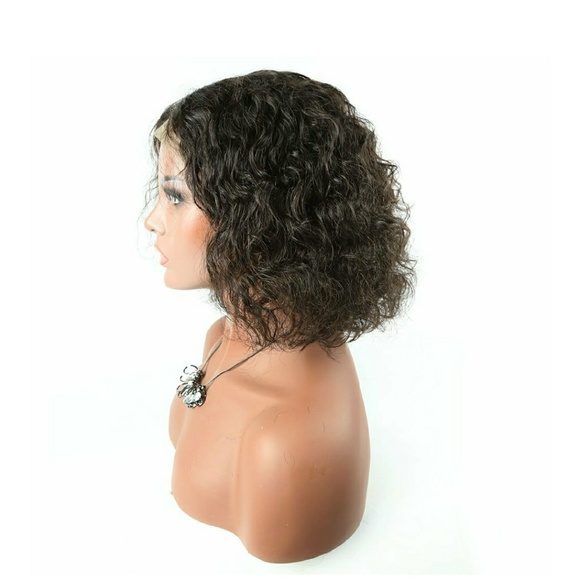 Curly Wave Virgin Human Hair Lace Front Wig!! main image 5