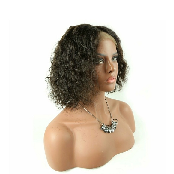 Curly Wave Virgin Human Hair Lace Front Wig!! main image 4