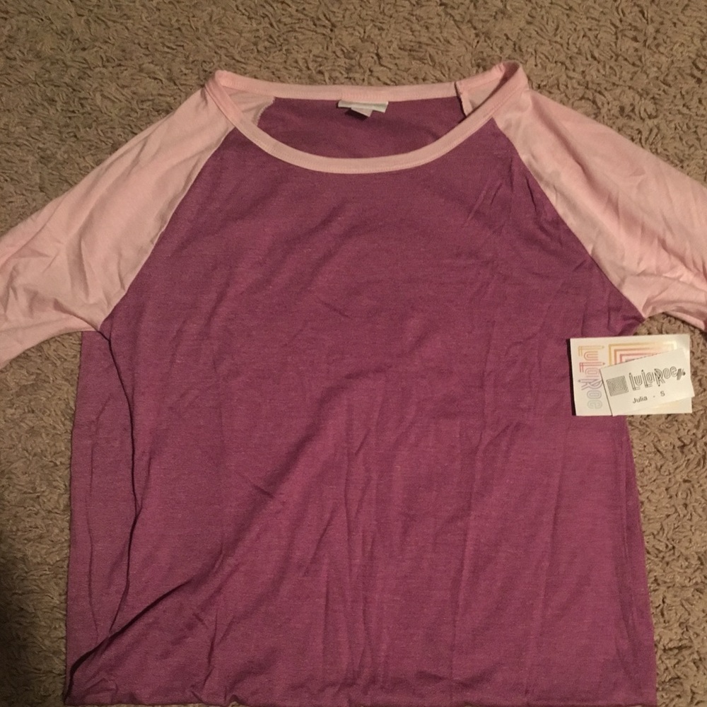 Purple and light pink LulaRoe Julia Dress/Tunic