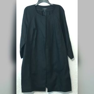 Classy Black Pure Irish Linen Jacket Size XL