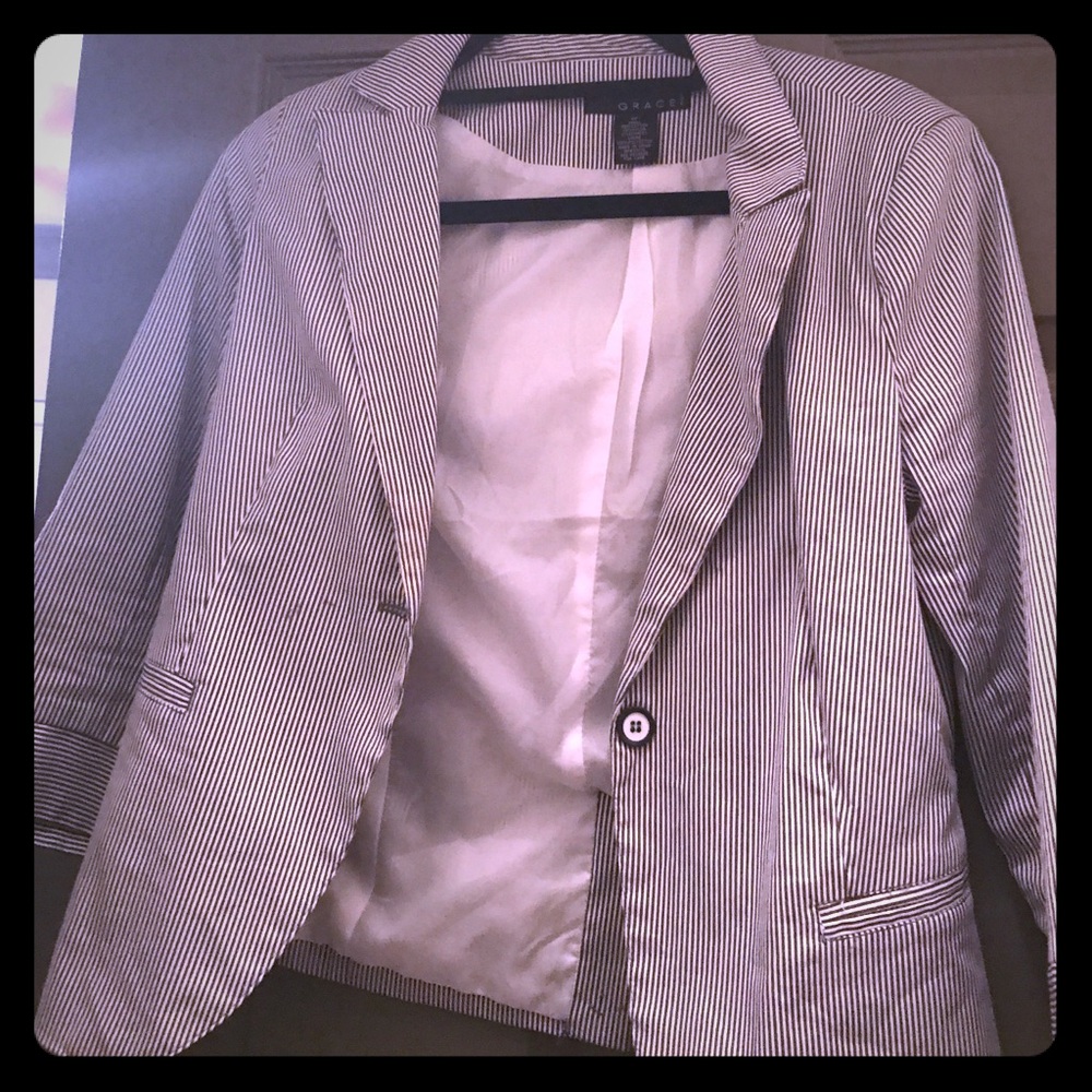 Seersucker blazer