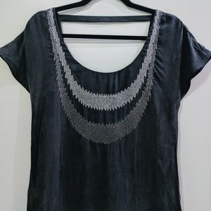 Club Monaco Dress (Cupro Drk Gray w/Silver Detail)