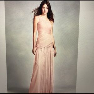 Blush Bridesmaid gown by Vera Wang