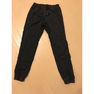 Men’s black joggers
