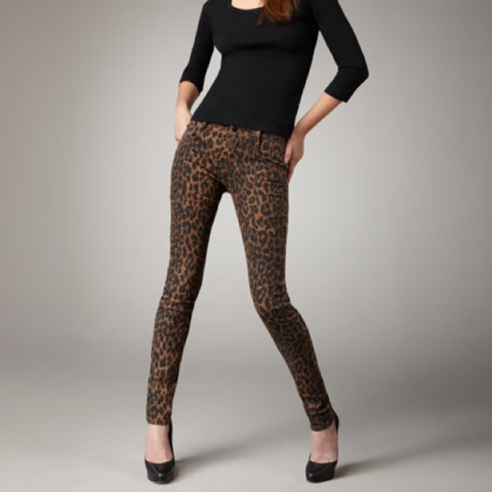 Joe’s leopard print skinny jeans size 24