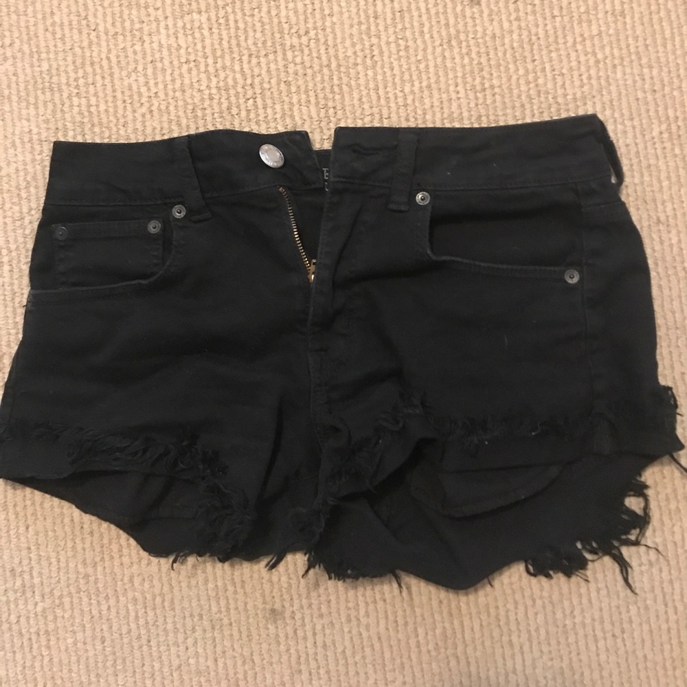 American eagle outfitters black shorts