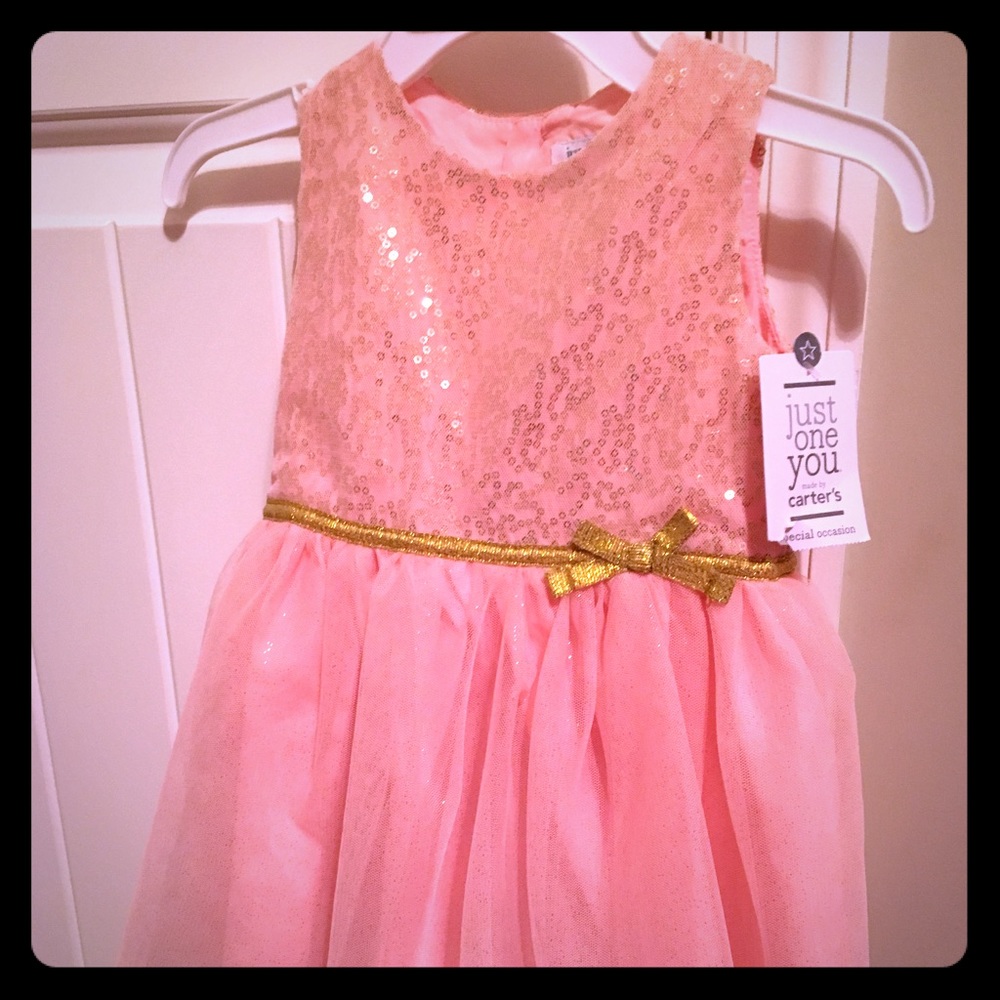 Pink and gold dress