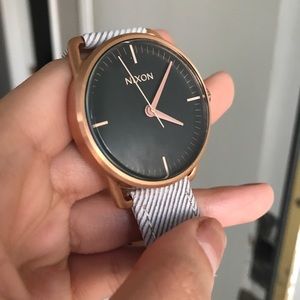 Nixon rose gold watch