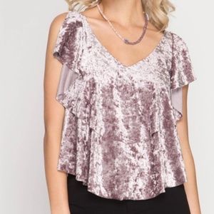 Crushed Velvet Top