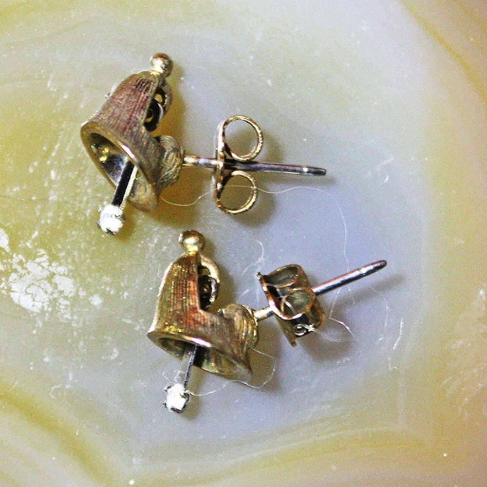💚Vintage💚Tiny bell earrings