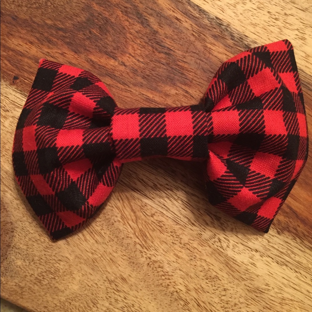 Plaid hair bow