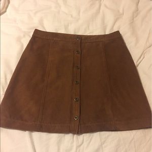 Tan Button Up Skirt