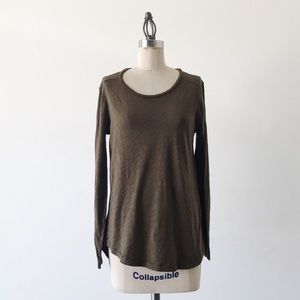✨SALE✨Madewell olive green long sleeve top