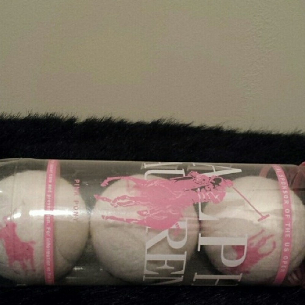 Canister of (3) Ralph Lauren tennis balls