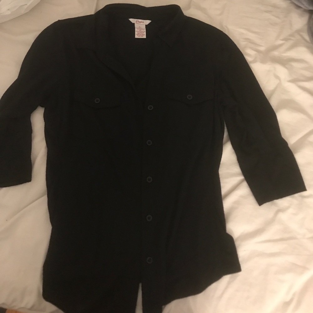 Candies black button up shirt