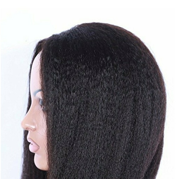 Course Italian Yaki Virgin Human Hair Lace Wig!+ main image 5