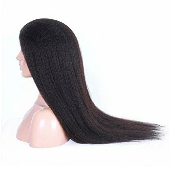 Course Italian Yaki Virgin Human Hair Lace Wig!+ main image 4