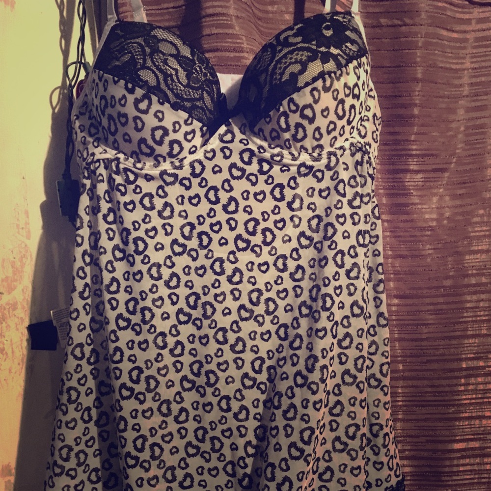 Leopard print lingerie