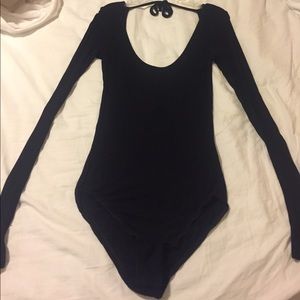 Long Sleeve Backless Romper from Urban Outfitters