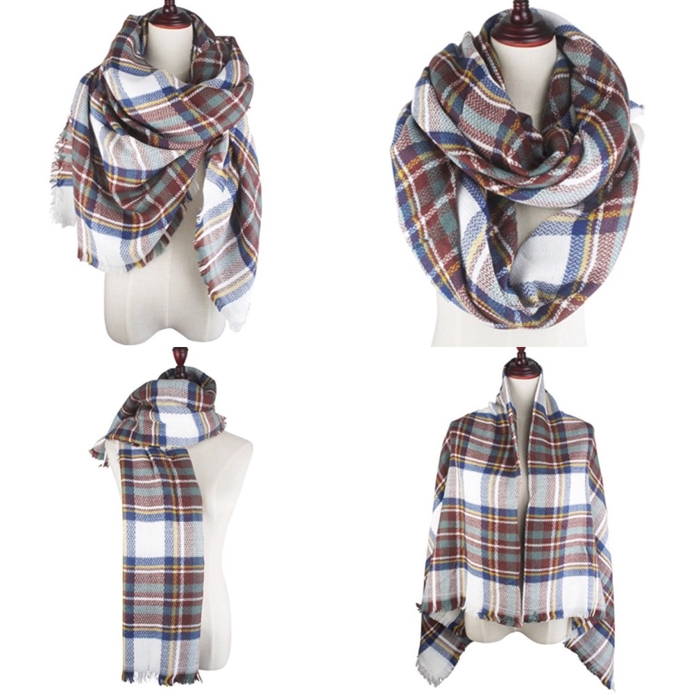 LAST ONE! Blanket Scarf Luxurious Wrap Shawl Gift - Picture 3 of 7